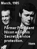 Former President Richard M. Nixon has decided to do without the Secret Service detail that has accompanied him since he left the White House in 1974, and he will use protection that will not by paid by the taxpayer. Mr. Nixon was the first former President to refuse Federal protection.
